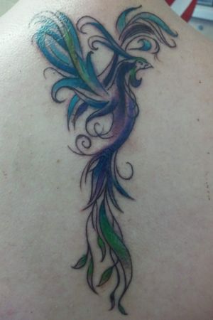 This is on the upper part of my back between my shoulder blades 