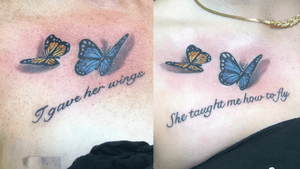 Mother Daugther Butterfly Tattoos