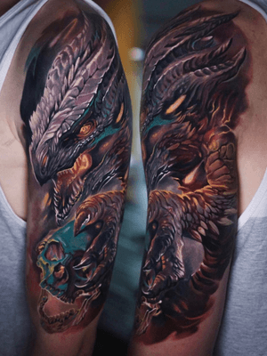 Edgar (@edgarivanov) really tipped the scales in his favour with this badass dragon he recently finished! 🐉💀🔥