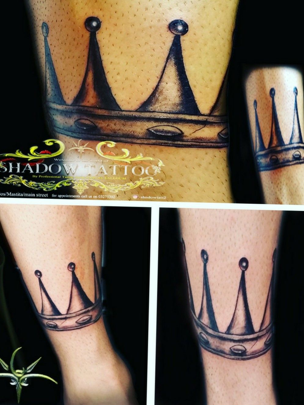 Tattoo uploaded by 𝐒𝐇𝐀𝐃𝐎𝐖 𝐓𝐀𝐓𝐓𝐎𝐎® ☬ • Crown custom tattoo  design • Tattoodo