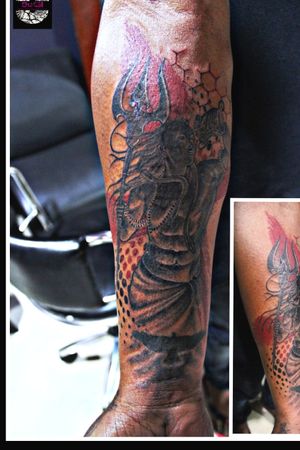 Lord Shiva tattoo at OUCHFor bookings call 7382521886, 9848597806.
