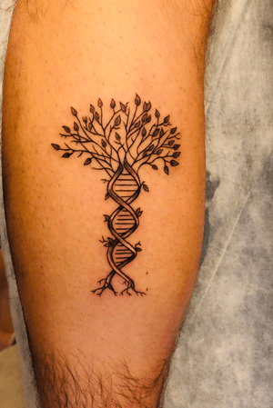 A life with ups and downs.#tree #dna #blackandgray 