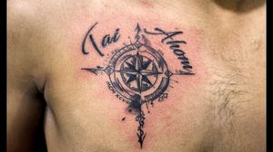 Navigation tattoo at OUCHFor bookings call 7382521886, 9848597806.