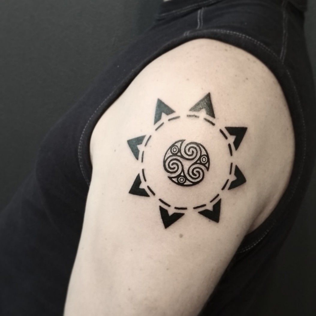 Triskelion Symbol Temporary Tattoo  Tattoo Icon  TattooIcon