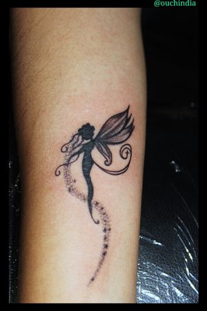 Fairy tattoo at OUCHFor bookings call 7382521886, 9848597806.