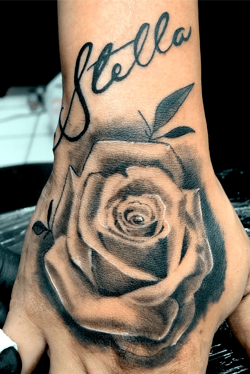 Tattoo uploaded by Kenneth J. • Rose and name tattoo done • Tattoodo
