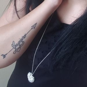 In honour of my late grandfather. His surname within an arrow ♡ Done by Derick on 26 January 2018 @ Eye Candy Tattoo Studio, Rustenburg, South Africa