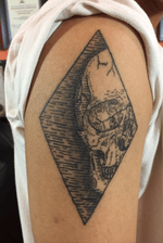 Blackwork tattoo on arm