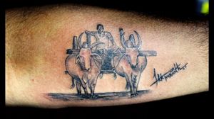 Farmer tattoo at OUCH.                                                                   For bookings call at 7382521886, 9848597806