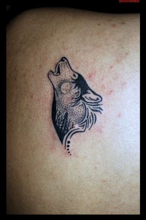 Wolf woods tattoo at OUCH.                                                                   For bookings call at 7382521886, 9848597806