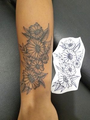 Sunflower tattoo flower natural