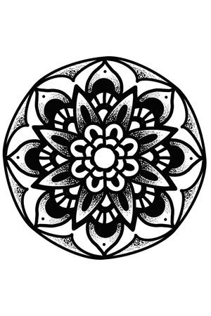 Mandala with dot work👍🏻 i love drawing on my ipad with procreate!
