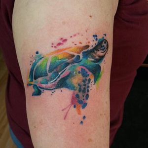 Watercolour turtle 