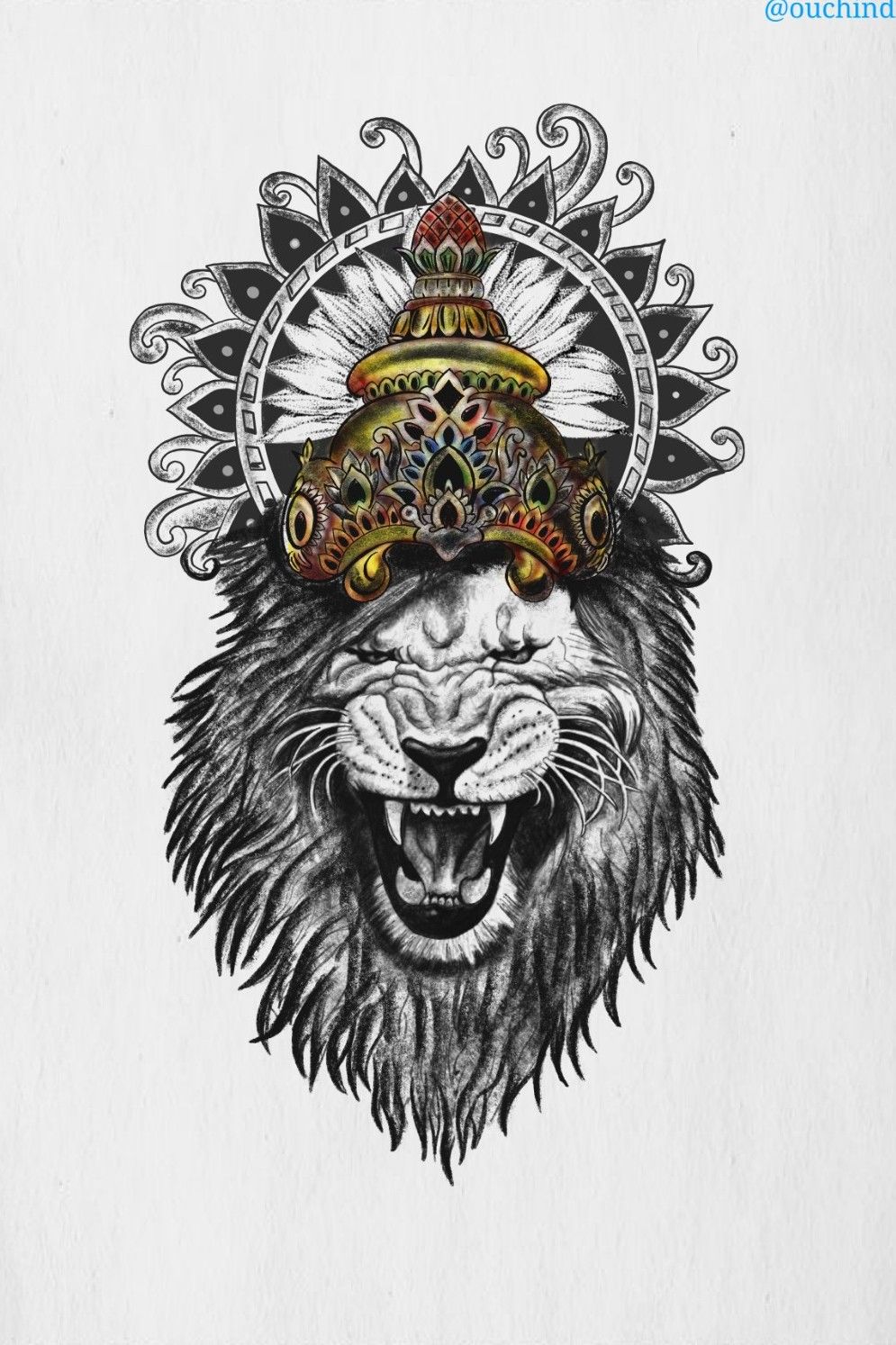 sumedhdreamarts on X The lion Tattoo design ArtistSumedh kamble  httpstcoMxGQak3ycz  X