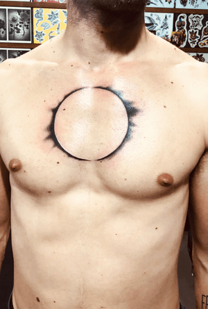 My second tattoo. Got it done in Riga by Daniel Zars. Loved it, the guy is a legend, definitely recommend. #solareclipse #sun