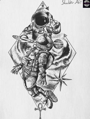 Astronaut tattoo for grabs at OUCH.                                                                   For bookings call at 7382521886, 9848597806