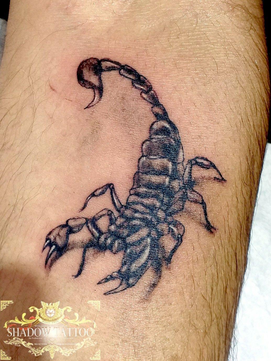 3D Scorpion Tattoo Design