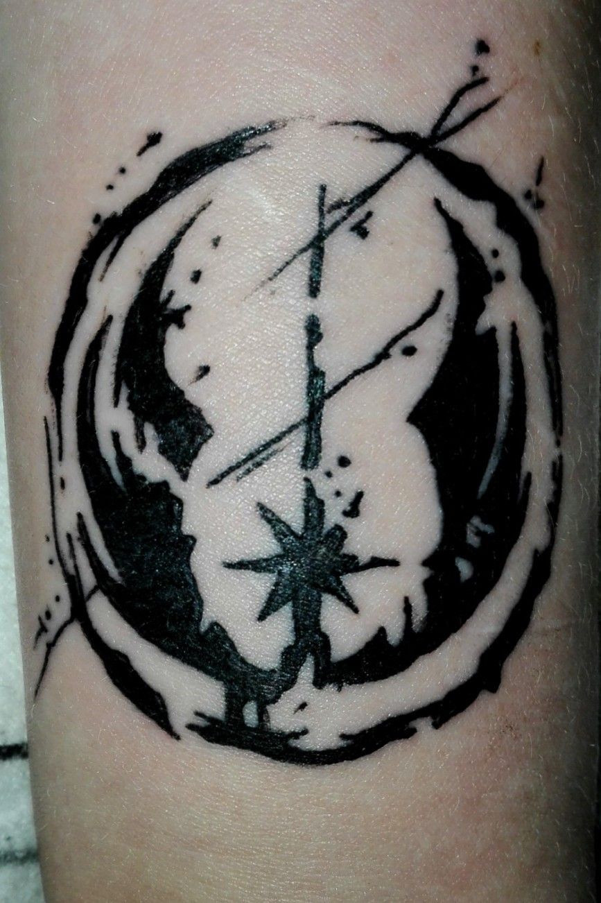 Symbol of the Jedi Order Tattoo  LuckyFish Inc and Tattoo Santa Barbara