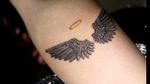Angel wings tattoo at OUCH.                                                                   For bookings call at 7382521886, 9848597806