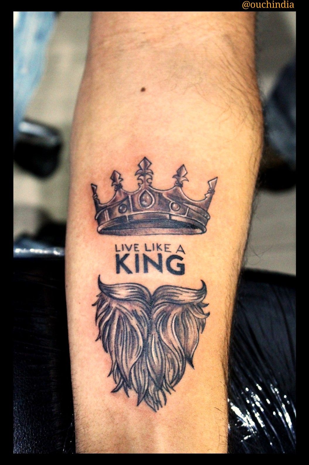 Tattoo uploaded by Shabbir • Live like a king tattoo at OUCH. For ...