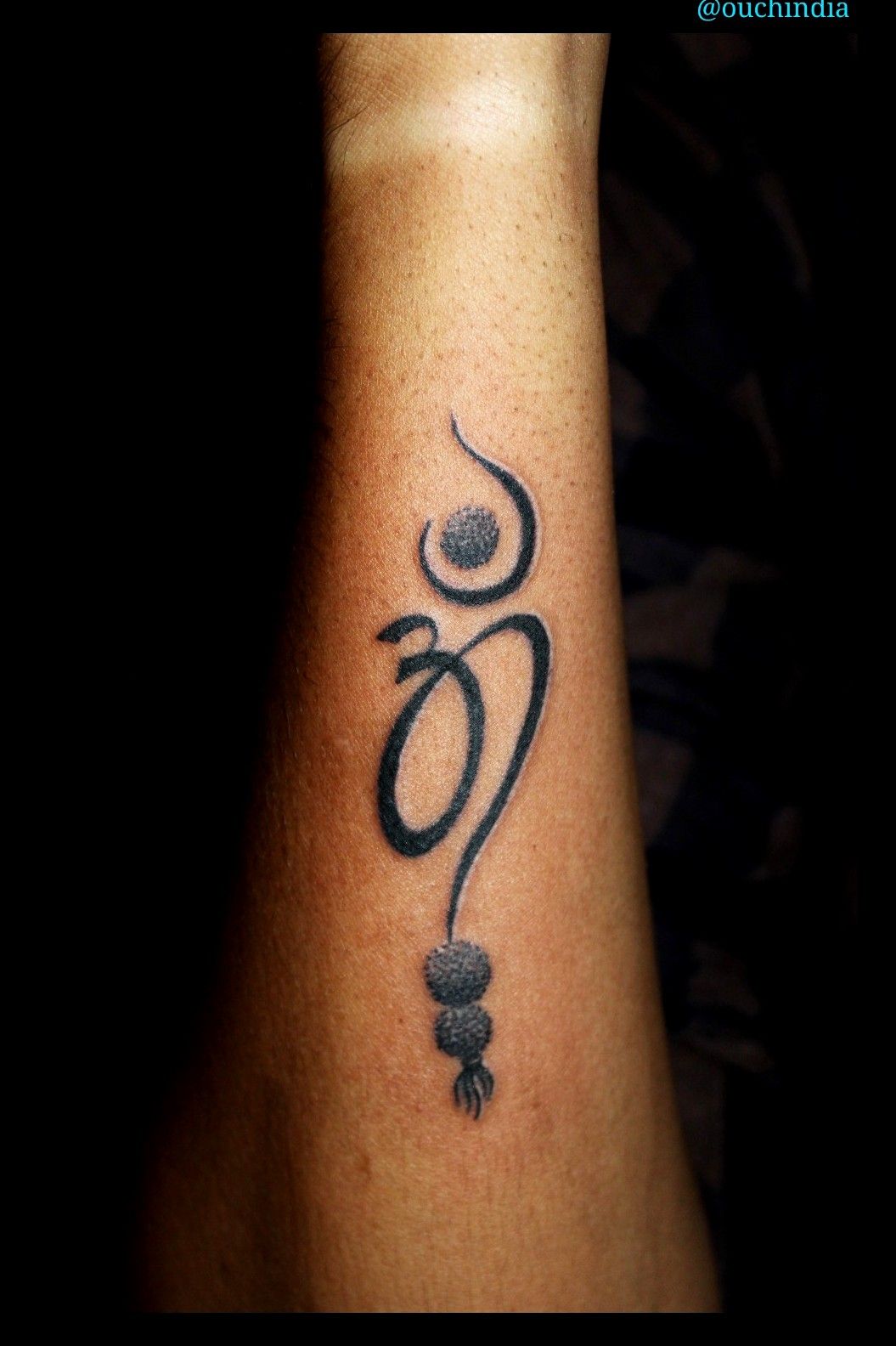 Realistic rudraksha tattoo by Aatman tattoos Bangalore  Hand tattoos Band tattoo  designs Forearm band tattoos