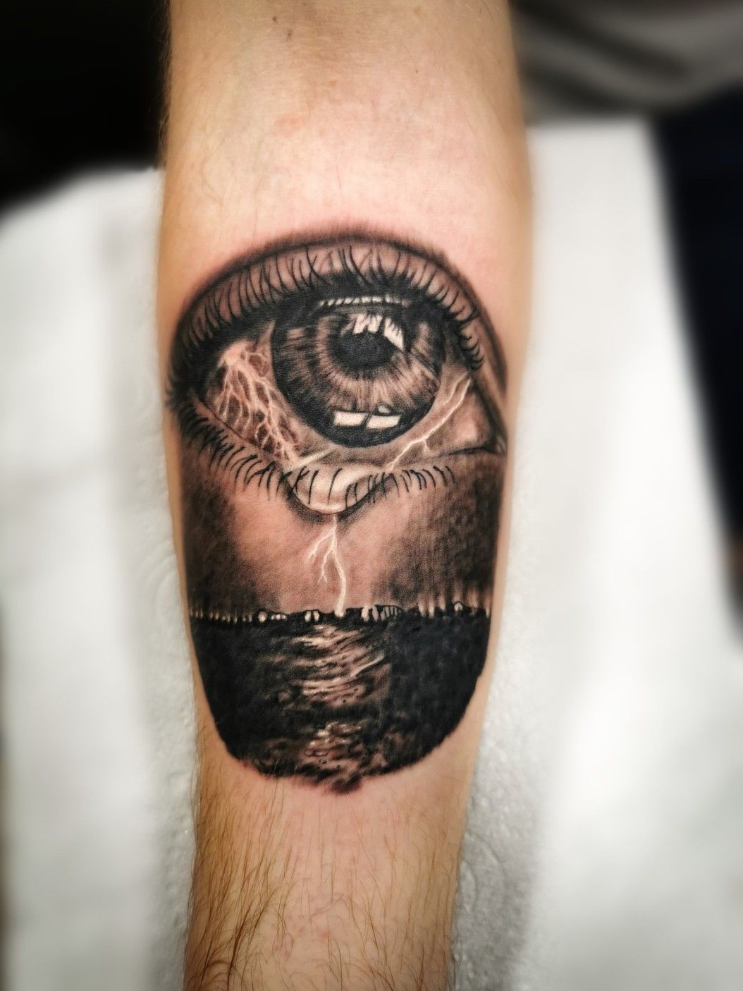 Tattoo uploaded by Andrew Marrow • Crying lightning... • Tattoodo