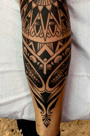 Quick polynesian calf piece done in about a hour and a half 