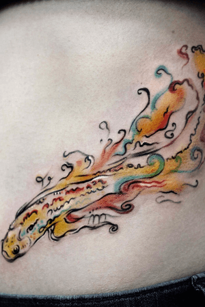 Tattoo done by www.bartt-tattoos.com #fish #tattoo #colour #watercolour #londonart #tattoo 