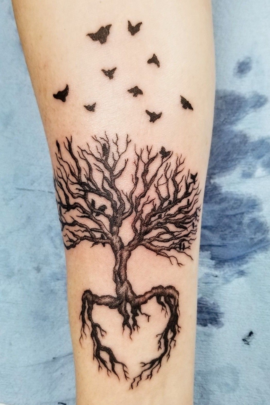 Dotwork Heart Tree by Kelly Killagain at 777 Tattoos  Manahawkin NJ   Forearm tattoos Beautiful tattoos Leg tattoos