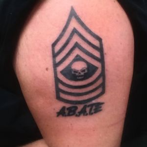 Master Sargent Biker for Clarion, PA A.B.A.T.E.Upper arm