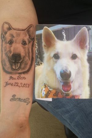 First pet memorial tattoo