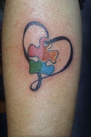 Autism heartLower arm