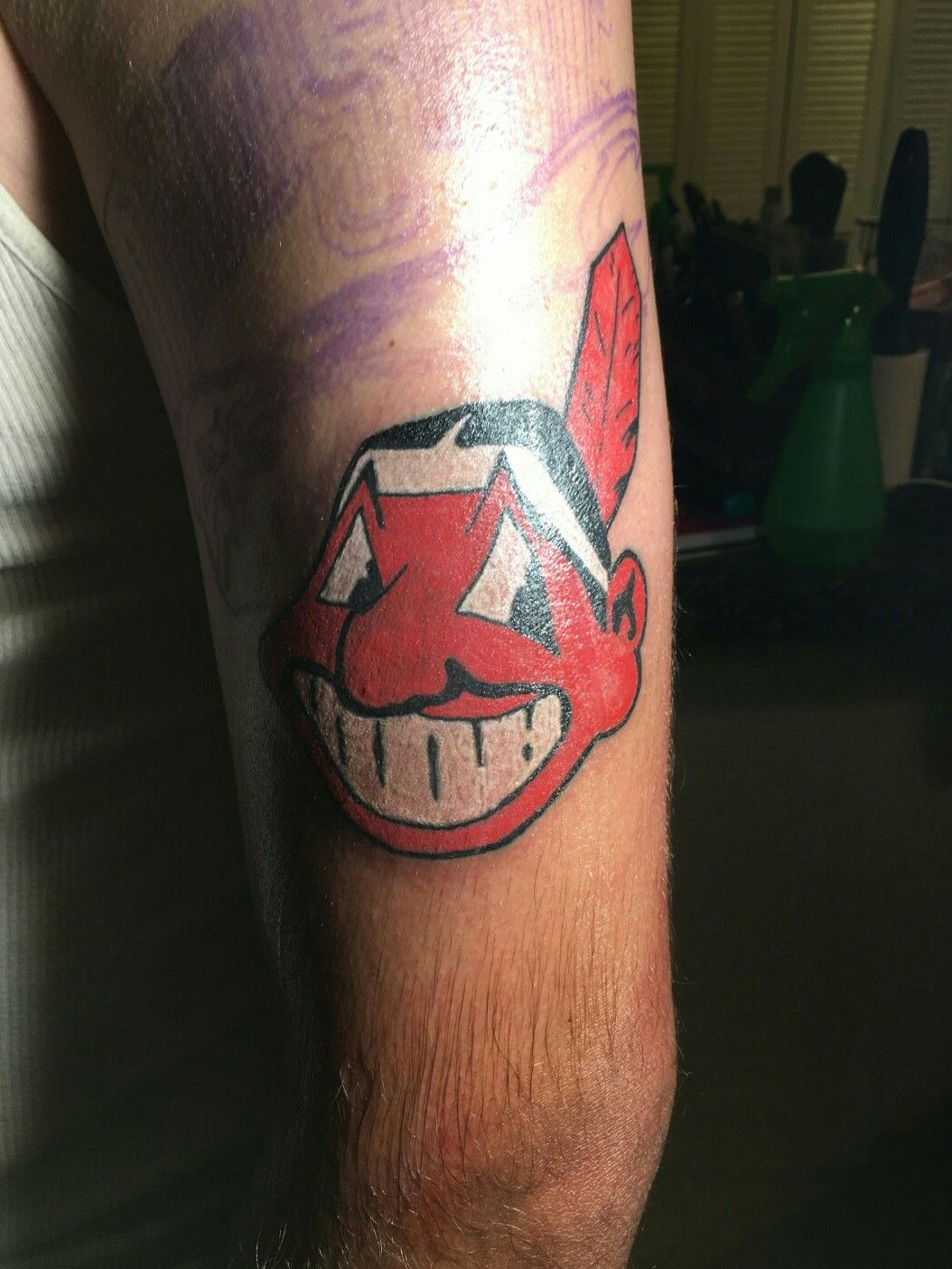 Cleveland Indians Tattoo  Indian tattoo Tattoos Animal tattoo