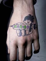 "Advertising needle of marketing reality" This picture is not about promoting drug addiction. It is about the heroin needle of brands cultivated by modern capitalism. We use them without realizing that we are addicted. Cute pictures hide a drug that is essential for a consumer society. #Anna #PomDeterminism #handpoketattoo #handpoke #stickandpoke #cyberpunk #cyber #surrealism #linework #dotwork #strange #weird #unique #philosophy