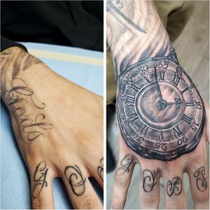 Hand cover up with Clock 