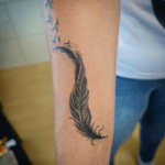 #feather #feathertattoo #blackngrey #blackngreytattoo #tattoo