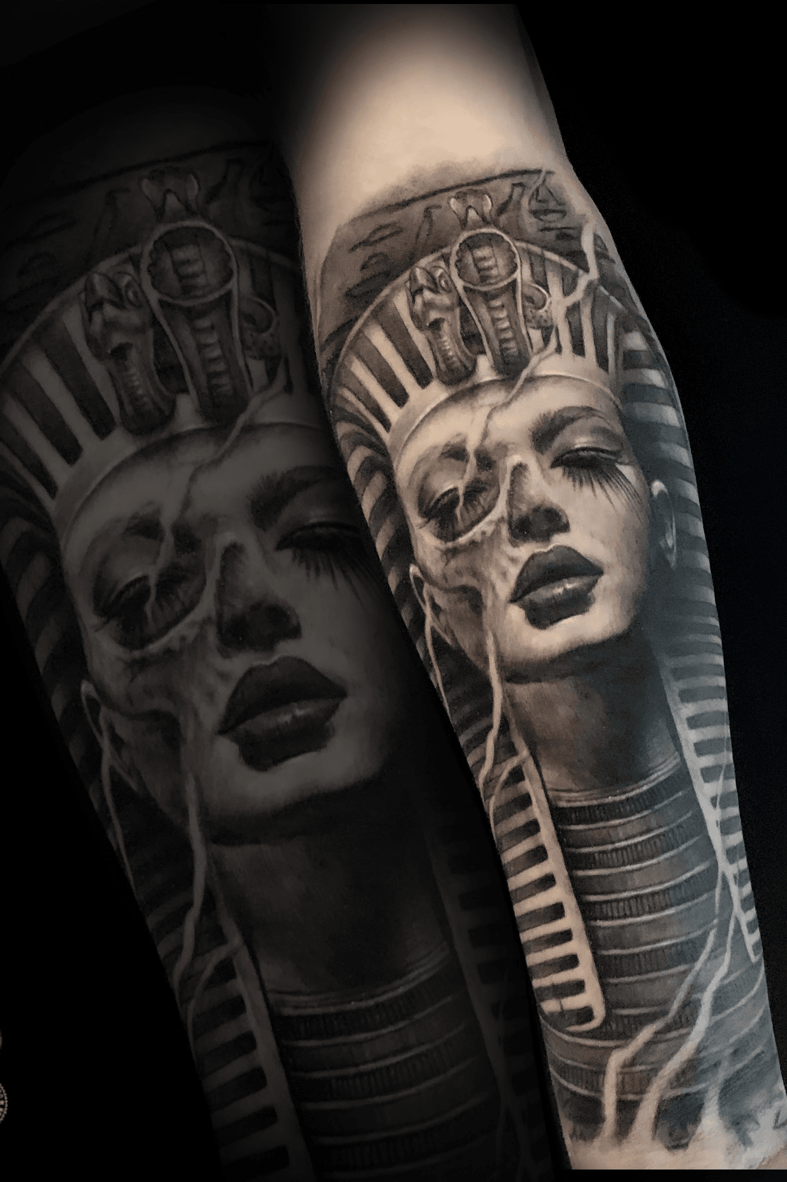 MiL Et Une  Art  Tattoo on Instagram Healed Cleopatra on the lovely  Amber  Thank you so much for  in 2023  African queen tattoo Egyptian  queen tattoos Egypt tattoo