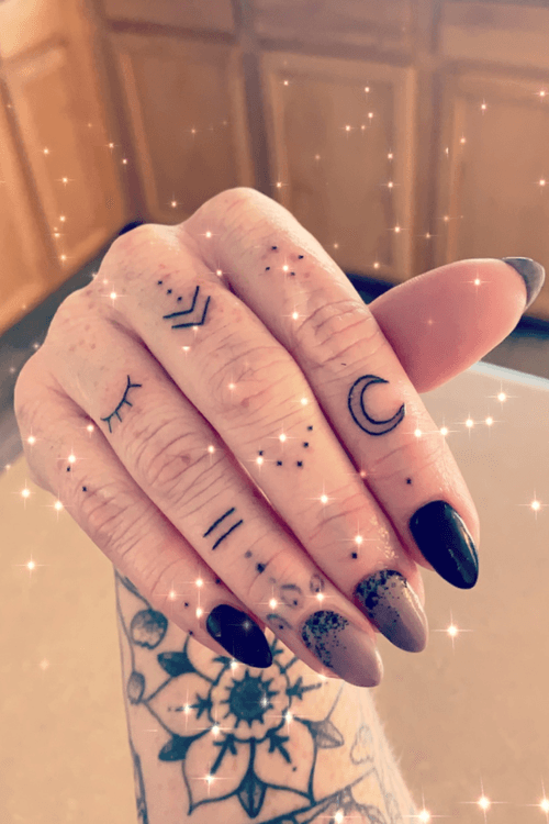 Finger tattoos :) 