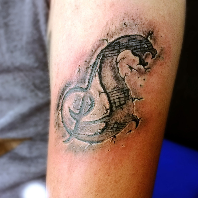 Tattoo Uploaded By Dorian Lozano Music Musictattoo Musica Tattoodo