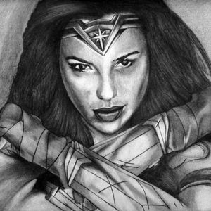 Wonder woman portrait Sketch