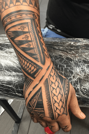 Tough Polynesian Tribal tattoo by @camotattooart
