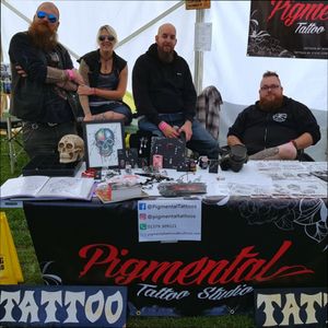 Pigmental on Tour at Copdock Motorcycle Show 2018 (with our fab support team!) 