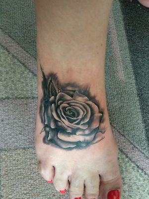 Almost healed rose tattoo cover up