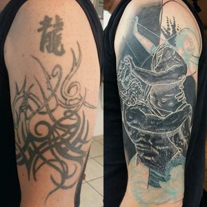 Coverup Berninni sculpture as reference #CoverUpTattoos #coveruptattoo #coverup #Black #customtattoo 