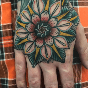 Hand mandala by Shaun Von Sleaze