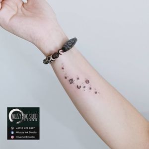 Mini space tattoo