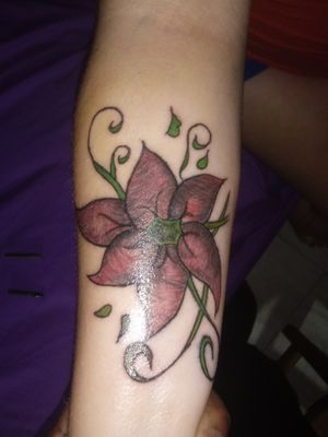 Another tattoo i did on my wife... Again she couldn't take the pain so i couldnt finish it... Though it still was a great success for my color game... I will master it very soon....