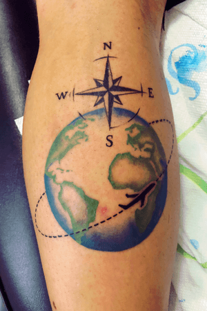 A compass tattoo attached to another design is a clear message of a goal we set.  Everyone in life should consider achieving our dreams, and this tattoo can be the guide and encouragement to be persistent and fight for our goals.