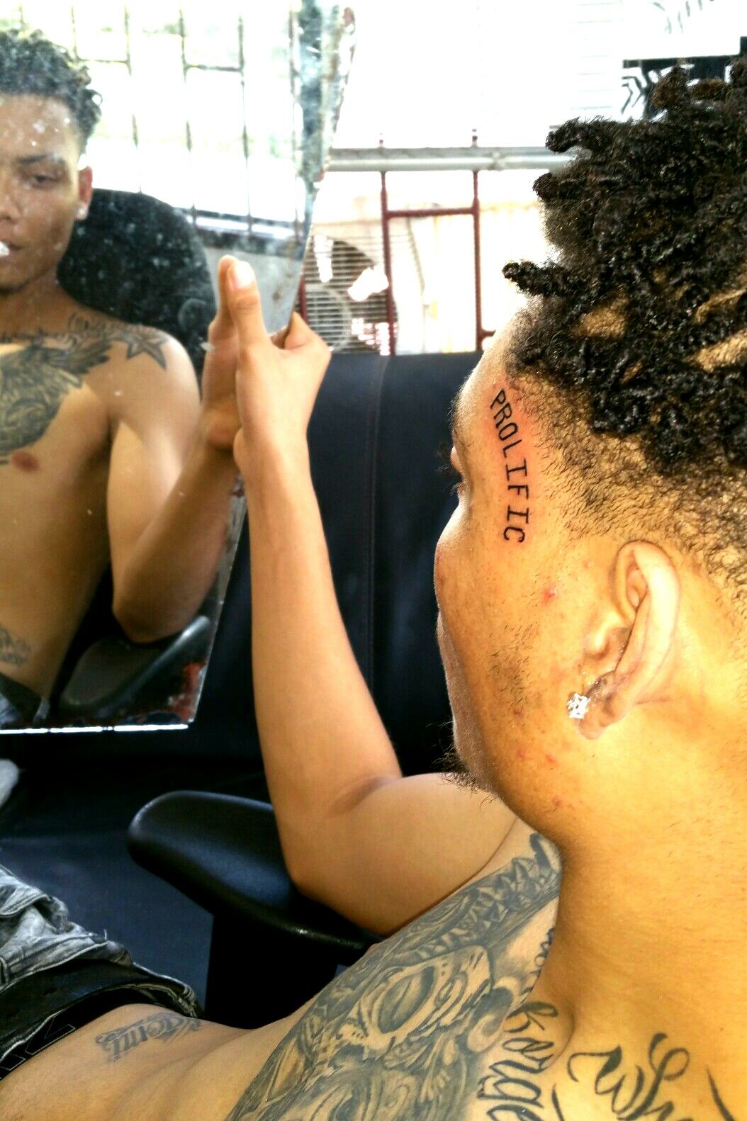 Nle choppa shows off neck tattoos  YouTube