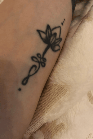 My Unalome lotus.. to keep going through all the cycles of life, and maybe one day if im blessed to blossom in the hardships called life, and have peace & serenity of the Lotus